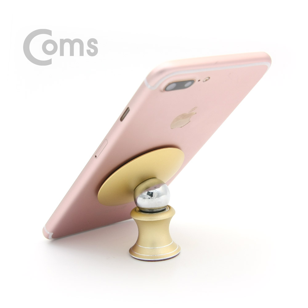 Coms 흡착형 스마트폰 스탠드 / 대시보드 및 유리고정 / 고정자석 / 360도 회전