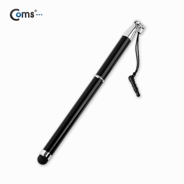 Coms 터치펜 정전식(이어마개/고급형) Black