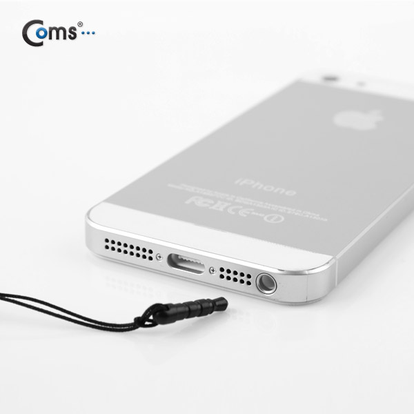 Coms 터치펜 정전식(이어마개/고급형) Black