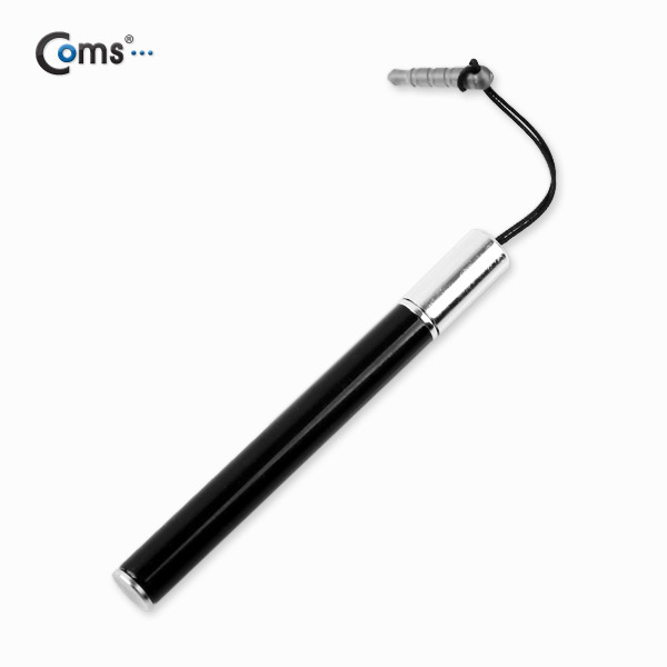 Coms 터치펜 정전식(이어마개 캡형) Black