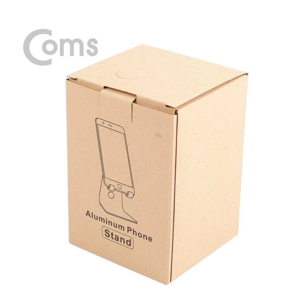 Coms 스마트폰 거치대 Black / 알루미늄 스탠드 / 탁상용 / 각도조절