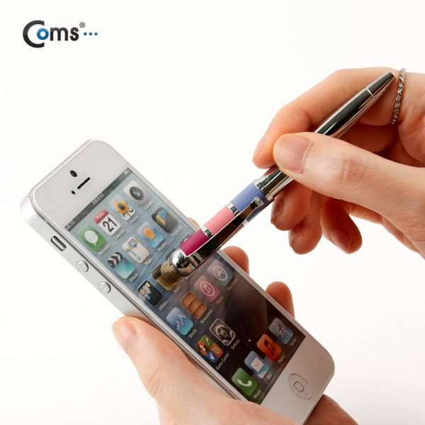 Coms 터치펜 정전식(Fiber/볼펜형) Colorful