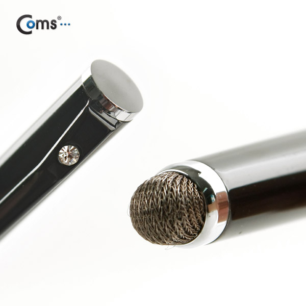 Coms 터치펜 정전식(Fiber/볼펜형) Black