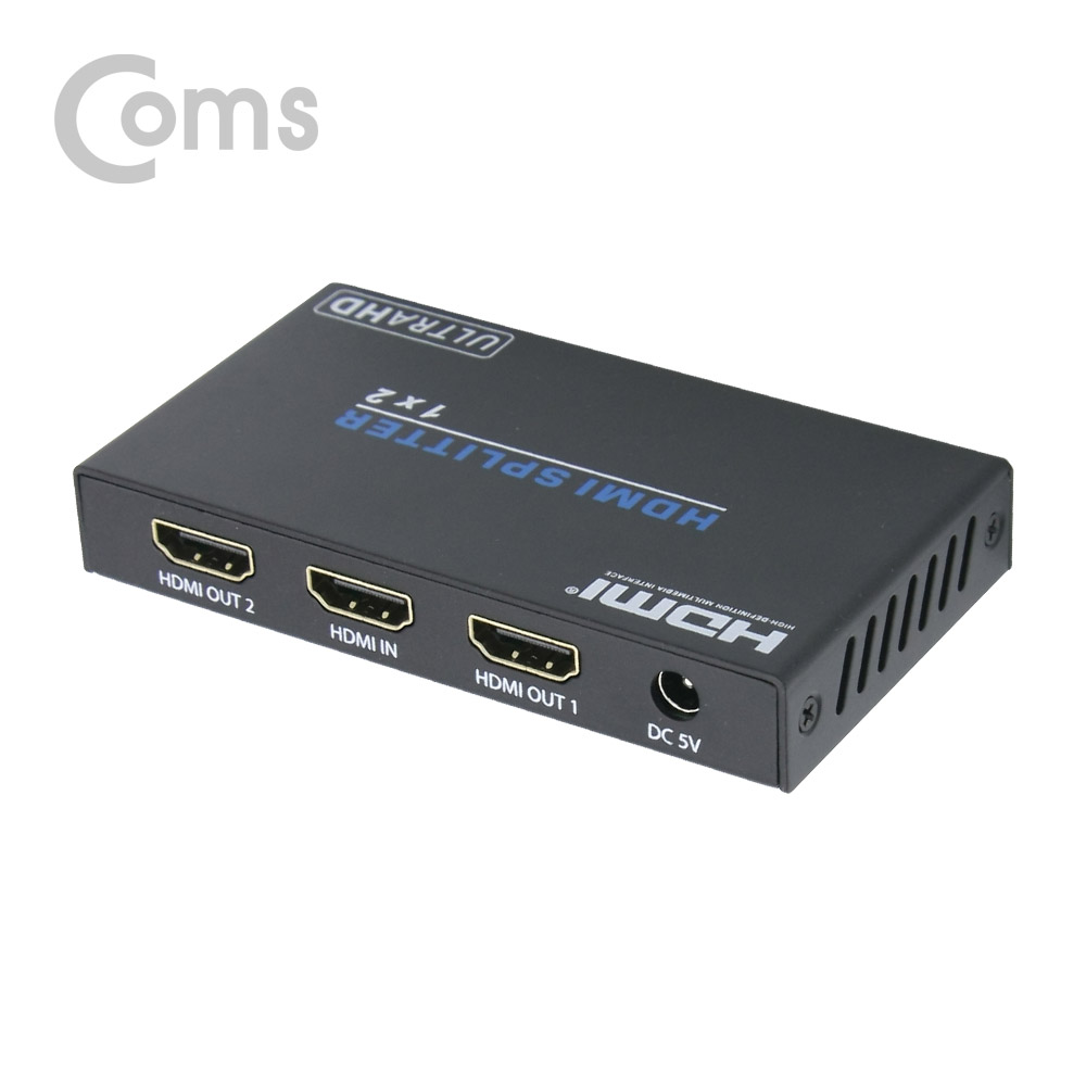 Coms HDMI 분배기(1:2) 2.0 지원 4K2K (60Hz), 18G