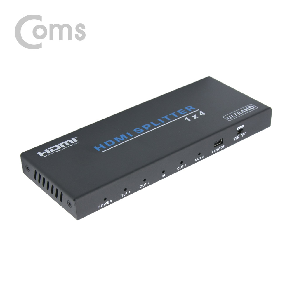 Coms HDMI 분배기(1:4) 2.0 지원 4K2K (60Hz), 18G