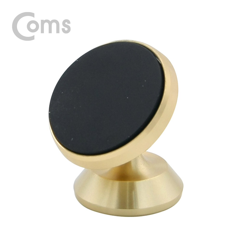 Coms 스마트폰 거치대 Gold - 대쉬보드 부착형, 마그네틱