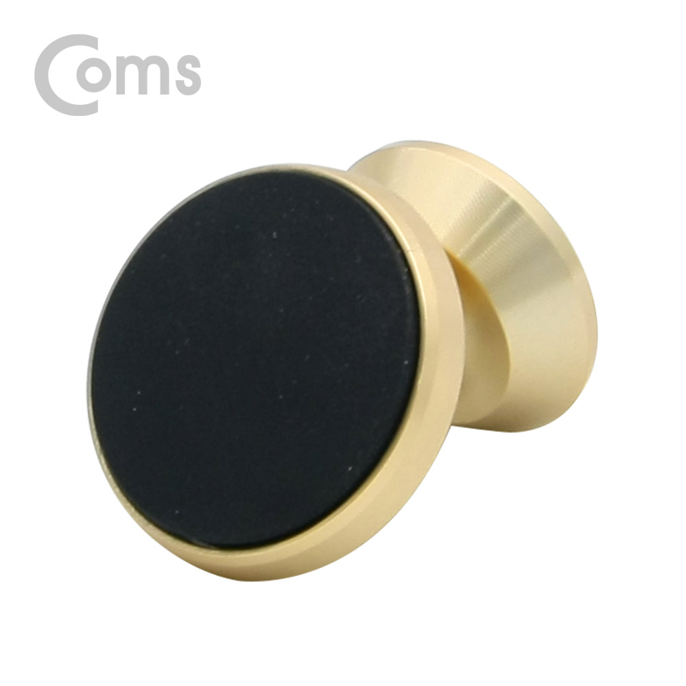 Coms 스마트폰 거치대 Gold - 대쉬보드 부착형, 마그네틱