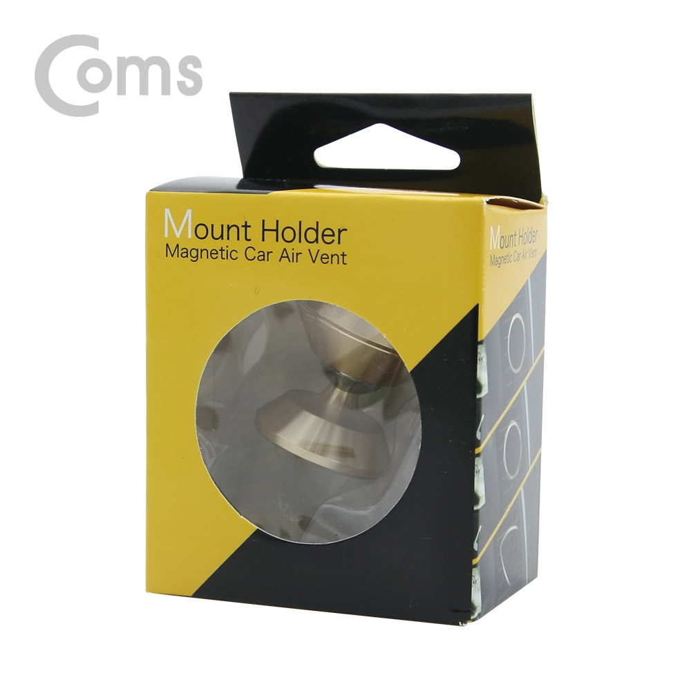 Coms 스마트폰 거치대 Gold - 대쉬보드 부착형, 마그네틱