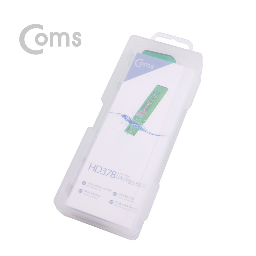 Coms PH 측정기/ 테스터기 / 산성, 알칼리 수치 측정 / 백라이트 LCD 내장