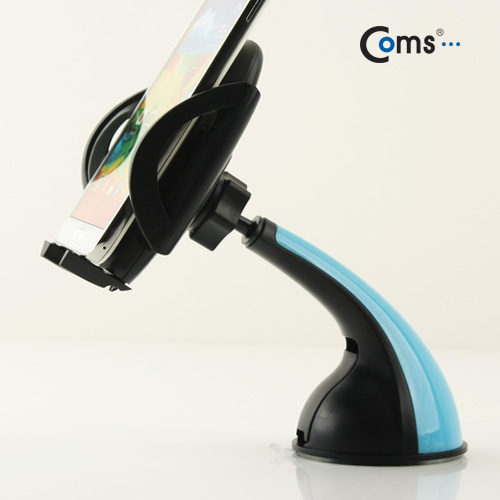 Coms 차량용 거치대, 유리흡착식, Blue, JHD-15HD06