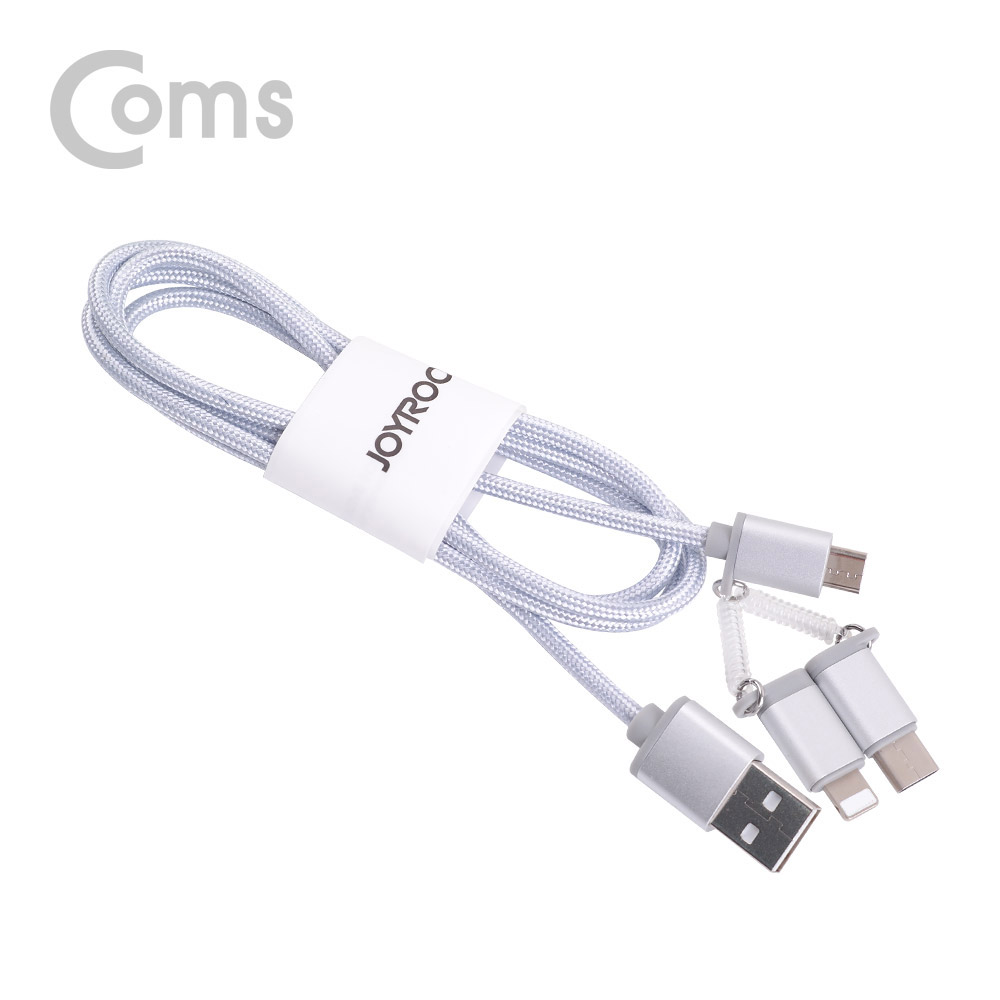 Coms USB 3.1 (Type C) 케이블(3 in 1), IOS 8핀 (8Pin)/Micro 5핀/Type-C