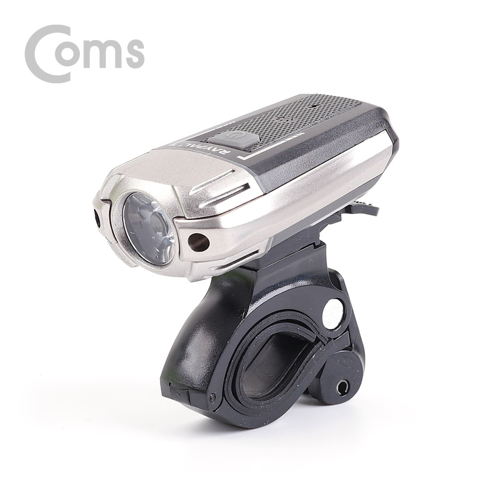 Coms 자전거 LED 안전 점멸기 / USB 충전 / White LED