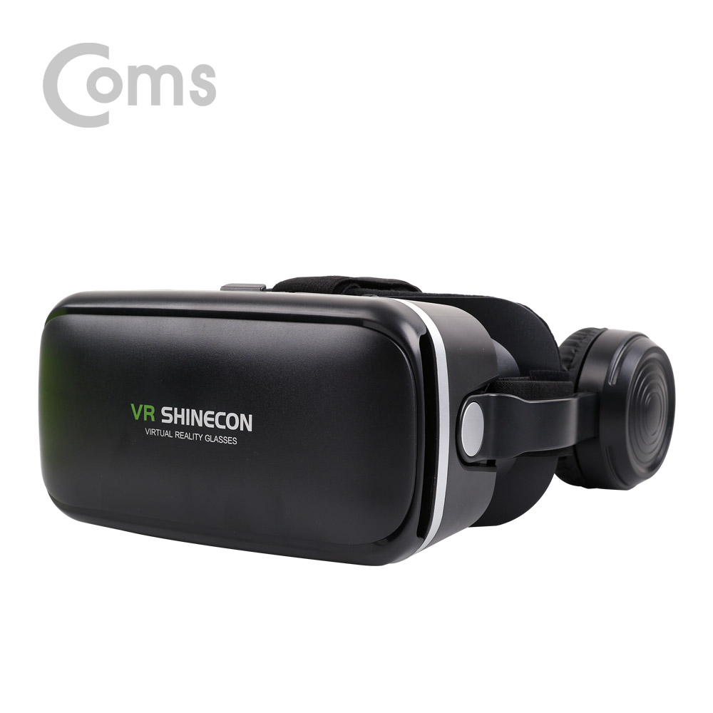 Coms 스마트폰 VR기기, 헤드기어/100도 / 헤드폰 일체형 / 쿠션 탈부착 가능/VR BOX