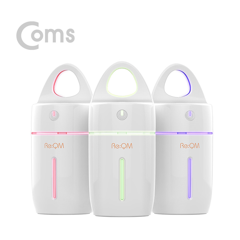 Coms 리큐엠 무드 링 미니 가습기 / White