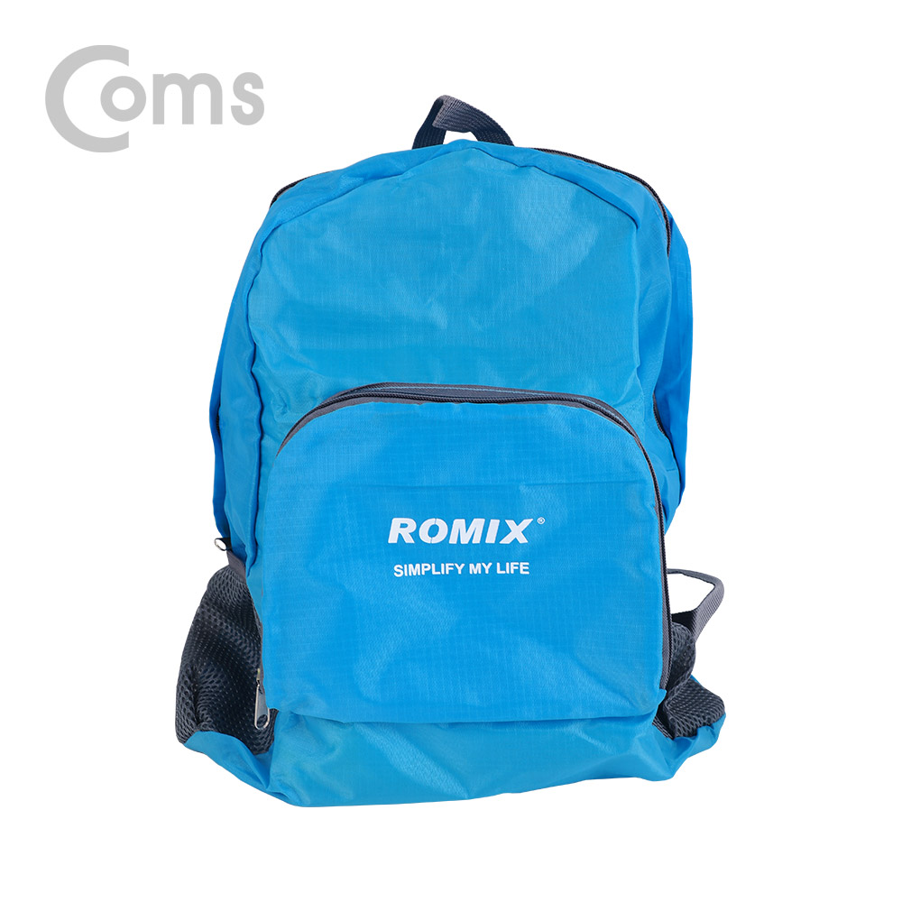 Coms 휴대용 백팩 / 접이식 휴대용 / 생활방수 기능 / Blue