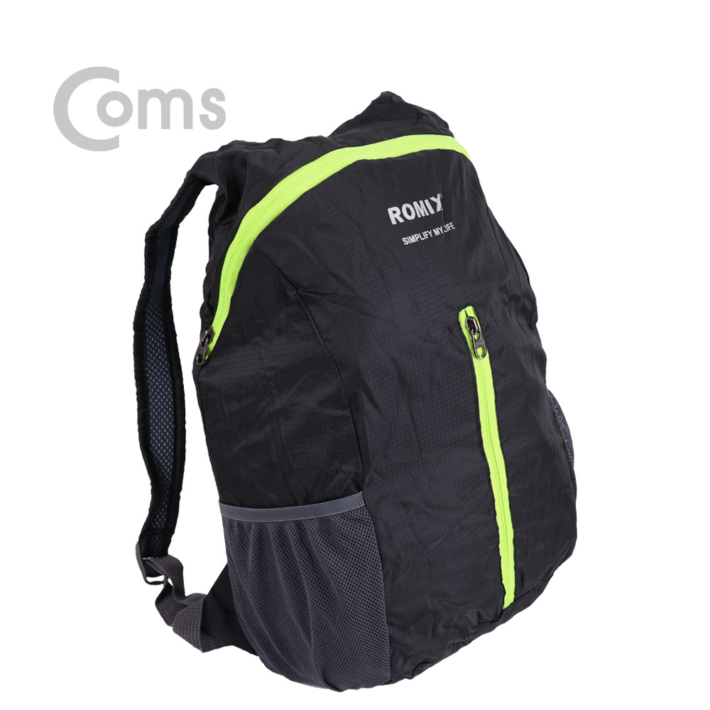 Coms 휴대용 접이식 백팩 / 경량형 / 생활방수 / Black