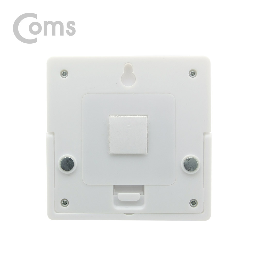Coms LED 스위치 벽면등(Switch Light) 사각원형 / 16 LED / 거치 / 4 x AAA