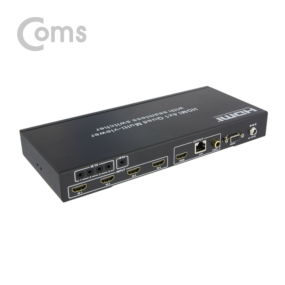 Coms HDMI 화면 분할기 & LAN ( 4 x 1 )
