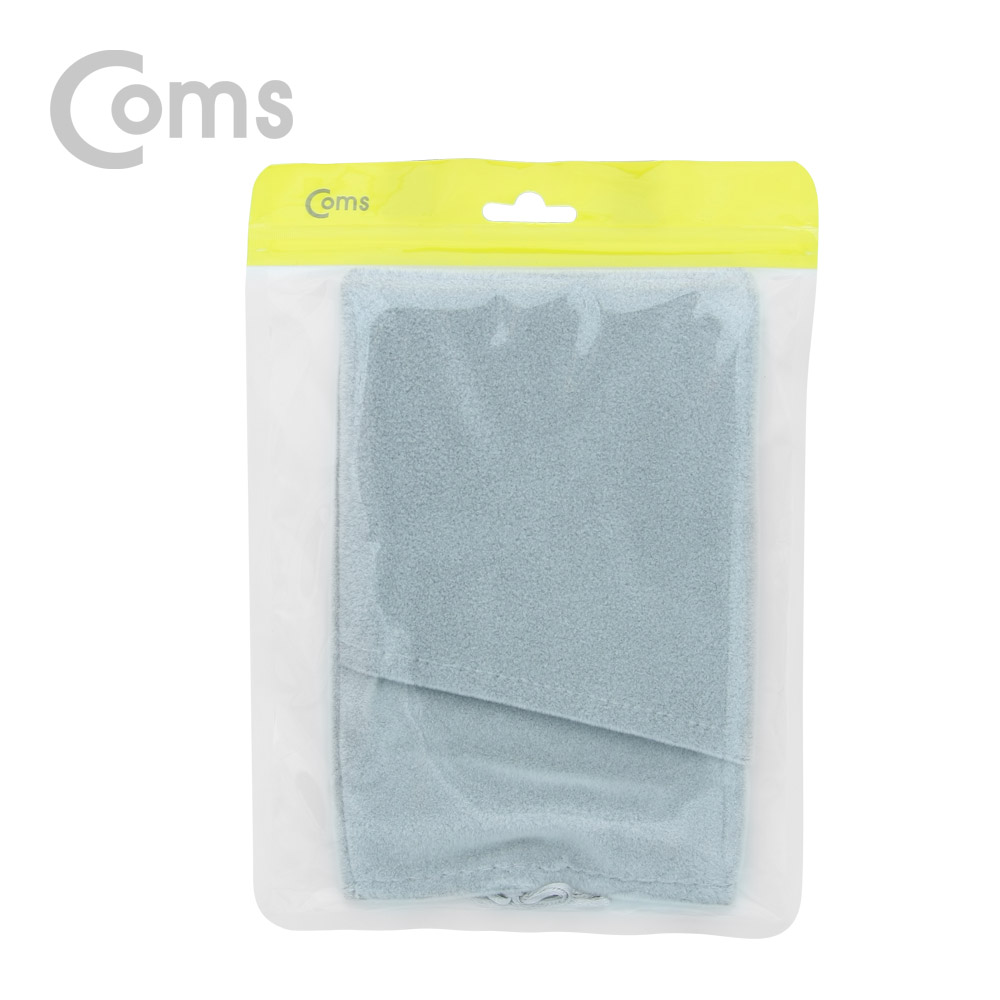 Coms 여행용 다용도 벨벳 파우치 Light gray
