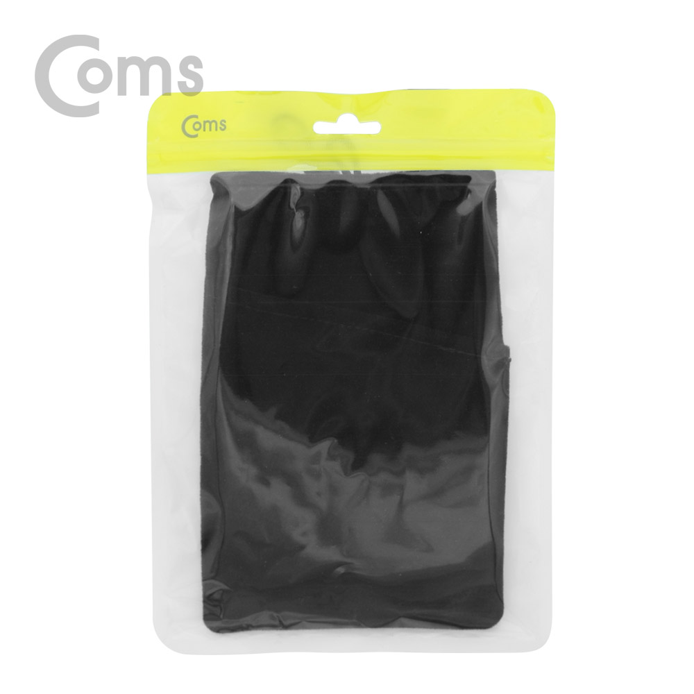 Coms 여행용 다용도 벨벳 파우치 Black