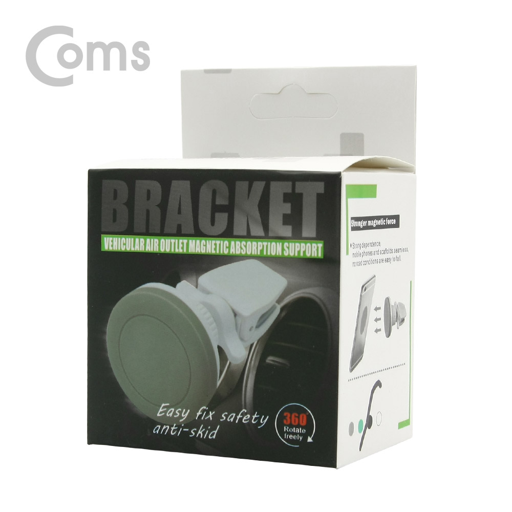 Coms 차량용 스마트폰 거치대 - 송풍구 설치형, 마그네틱 / 에어컨