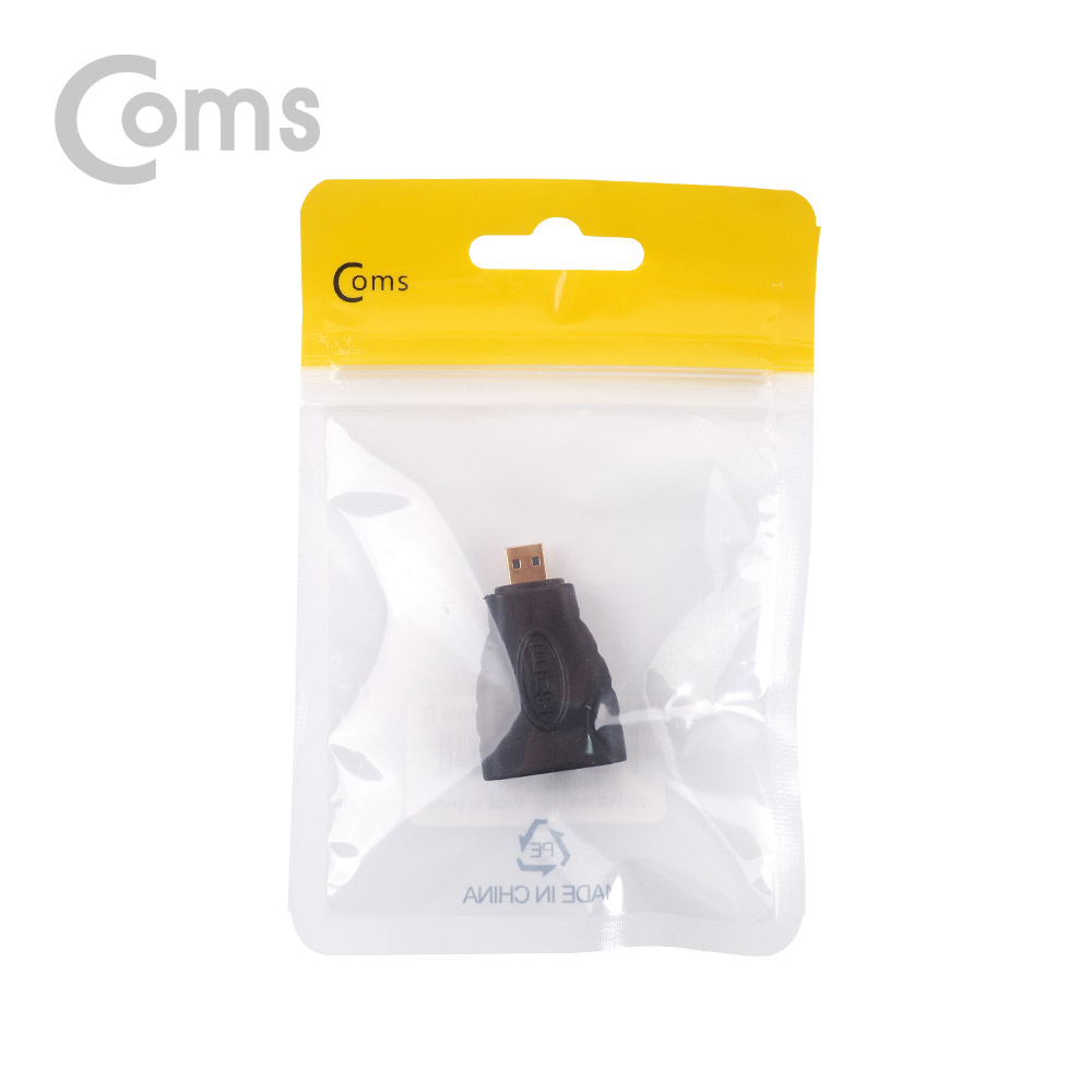 Coms HDMI 젠더(Micro HDMI M/HDMI F) Short