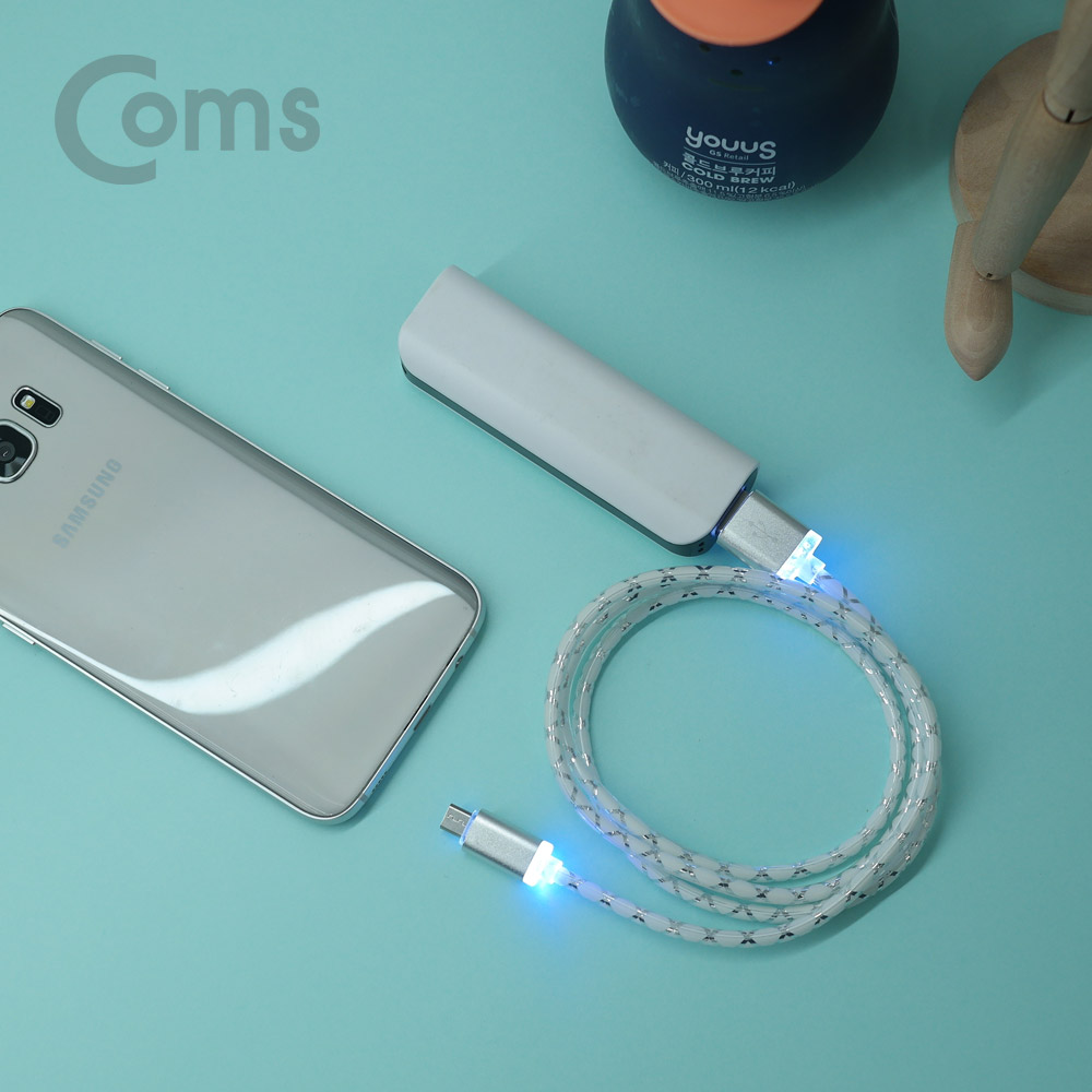 Coms 안드로이드 케이블(Micro 5Pin / LED Color)