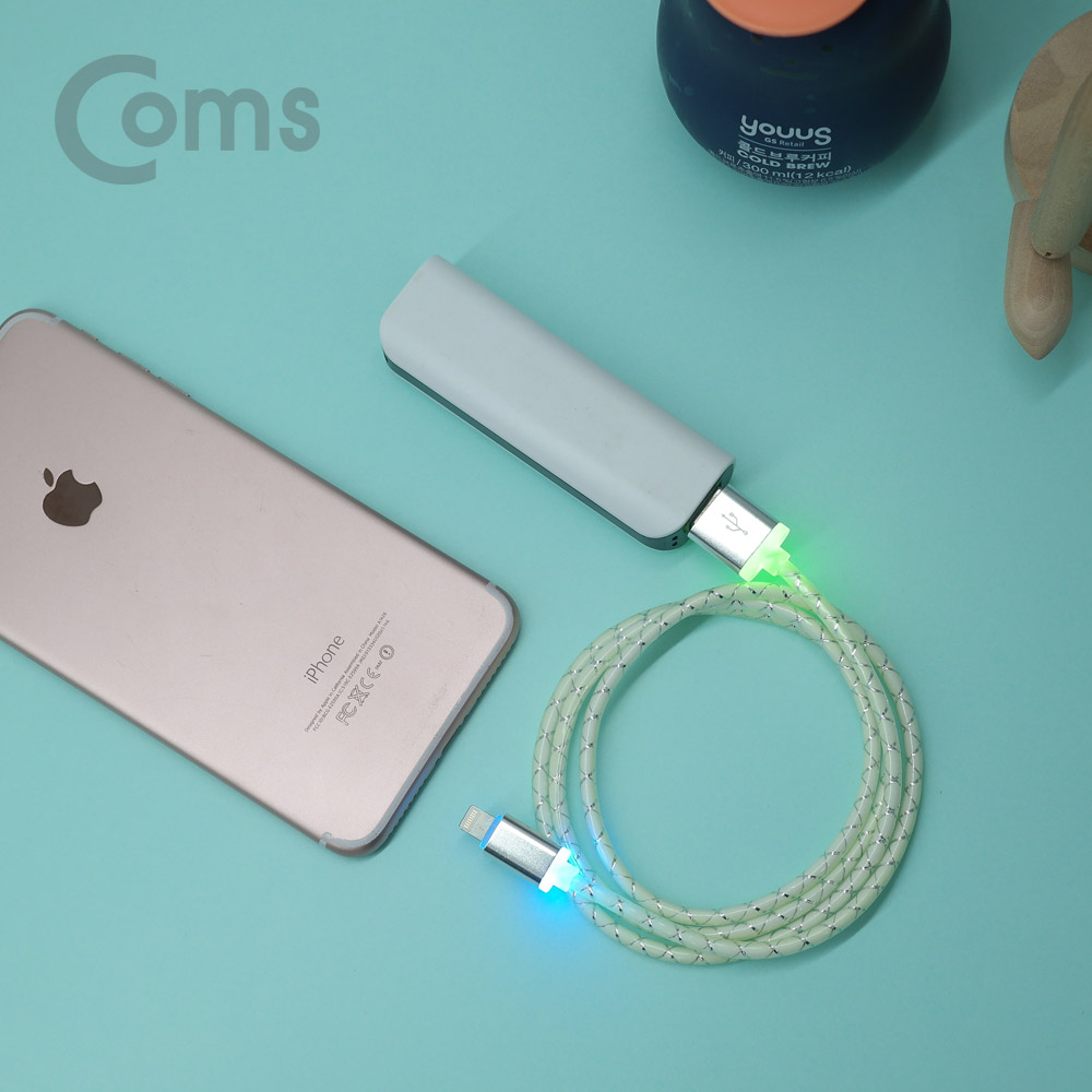 Coms IOS 8핀(8Pin) 케이블(8Pin / LED Color)