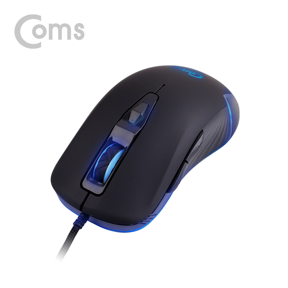 Coms 게이밍(사무용) 마우스 / 4 Color LED 변환 / 5버튼 / 4단 DPI (최대 3200)