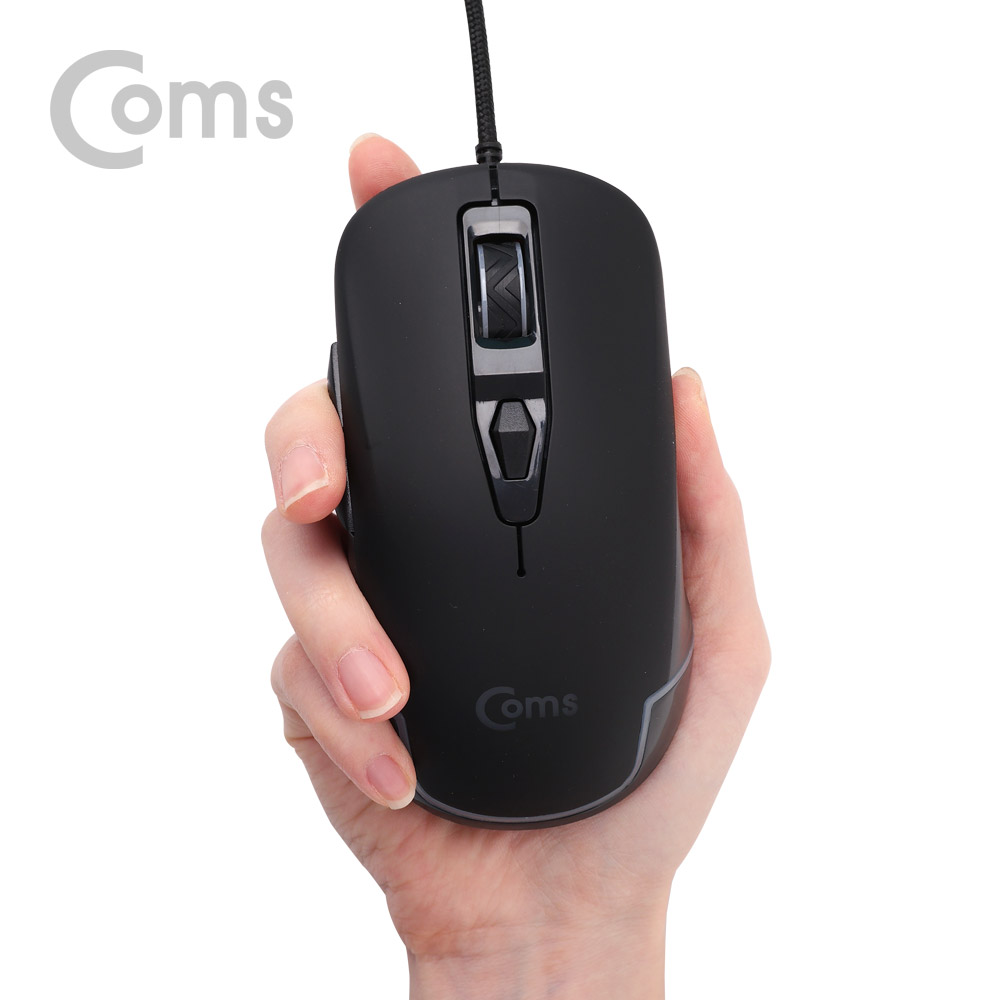 Coms 게이밍(사무용) 마우스 / 4 Color LED 변환 / 5버튼 / 4단 DPI (최대 3200)