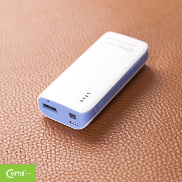 Coms 보조 배터리 / 비상 충전기(5600mAh)삼성 SDI 배터리사용,Micro B/USB충전,Blue