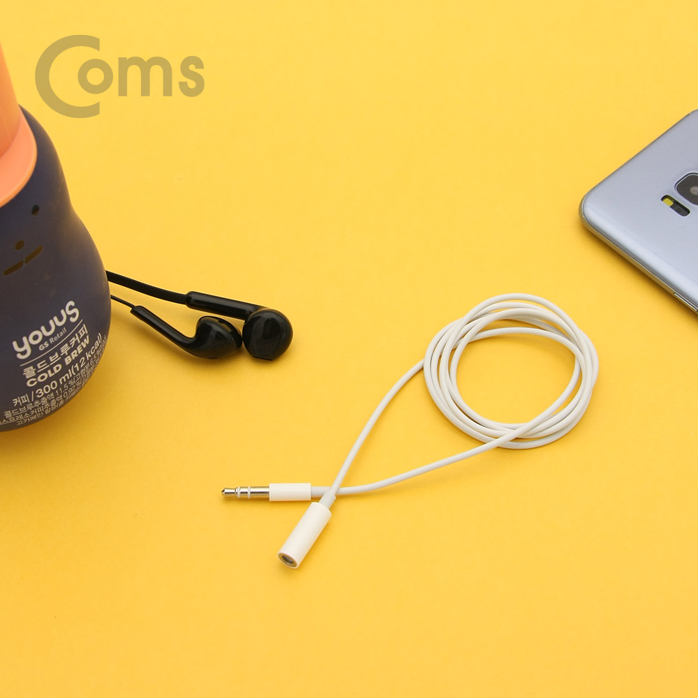 Coms AUX 스테레오 3극 연장 케이블 1M