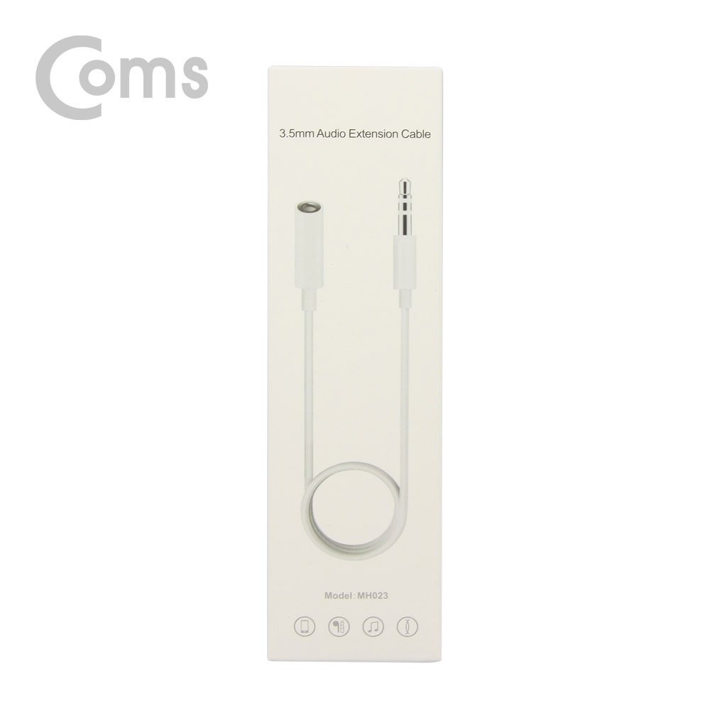 Coms AUX 스테레오 3극 연장 케이블 1M
