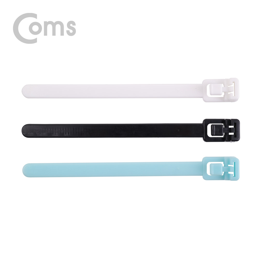 Coms 케이블 타이(재사용) 3color / 15ea