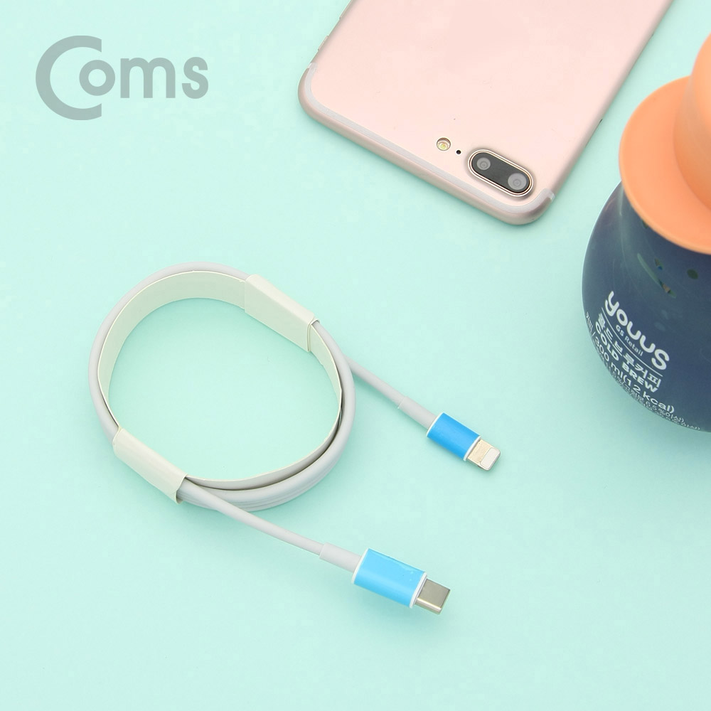 Coms USB 3.1(Type C) 케이블 Type C(M) to 8Pin(M) 1M