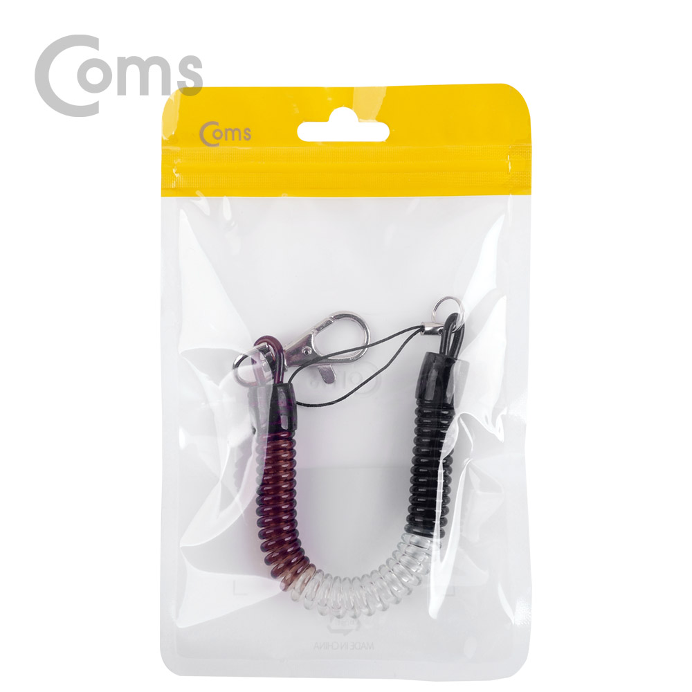 Coms 스프링 스트랩 끝단 컬러 OD 12mm / Black, Brown, White / 분실 방지
