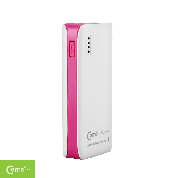 Coms 보조 배터리 / 비상 충전기(5600mAh)삼성SDI 배터리사용,Micro B/USB, Purple