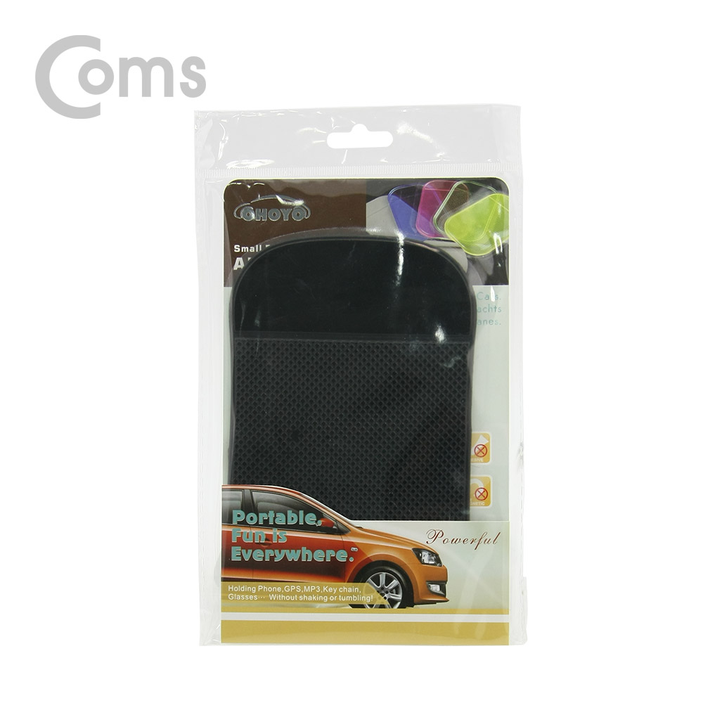 Coms 차량용 거치대, 대쉬보드거치 / 흡착패드 / 실리콘 점착식 / 블랙