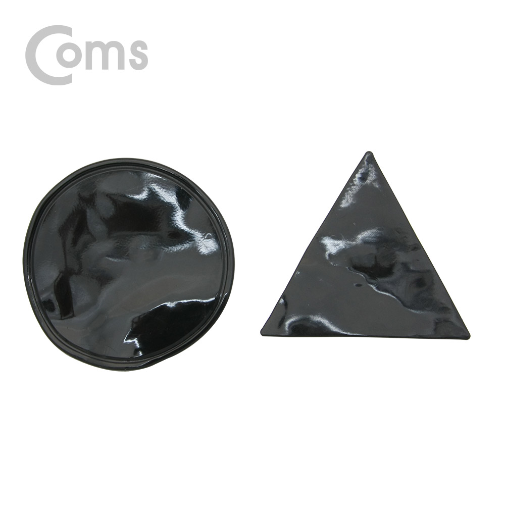 Coms 차량용 거치대, 대쉬보드거치(원형+삼각) / 흡착패드 / 실리콘 점착식 / 블랙