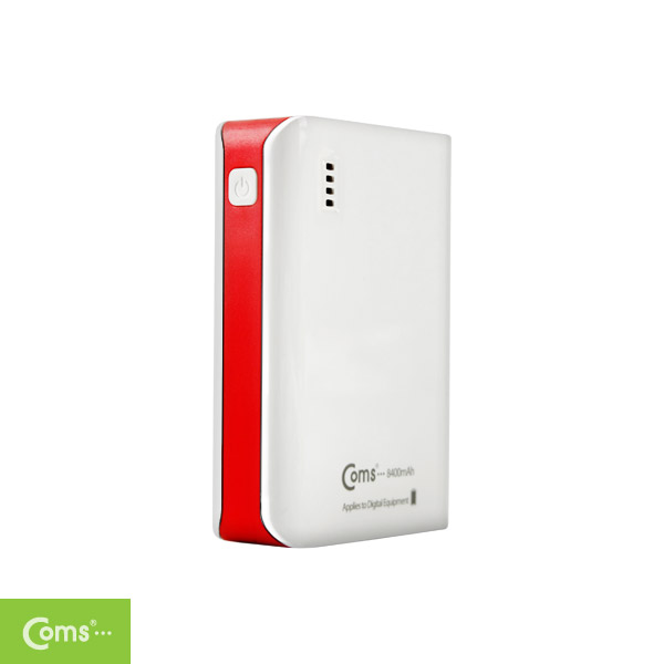 Coms 보조 배터리 / 비상 충전기(8400mAh),삼성 SDI 배터리사용,Red