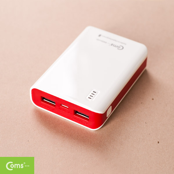 Coms 보조 배터리 / 비상 충전기(8400mAh),삼성 SDI 배터리사용,Red