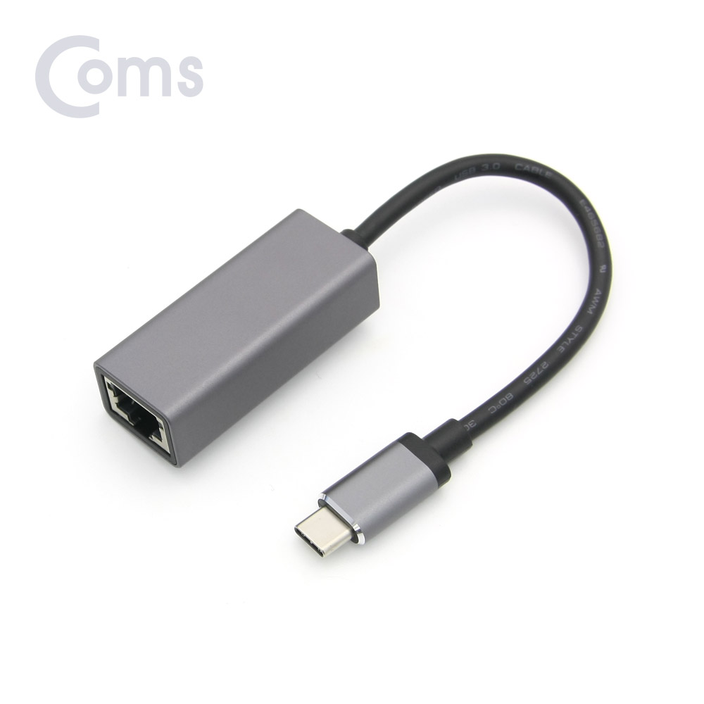 Coms USB 3.1 컨버터(Type C) Giga Lan(기가 랜) / Type C to Ethernet