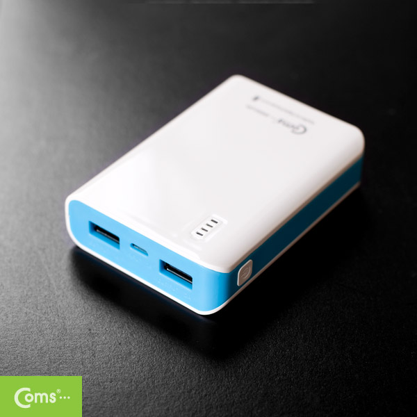 Coms 보조 배터리 / 비상 충전기(8400mAh),삼성 SDI 배터리사용,Blue