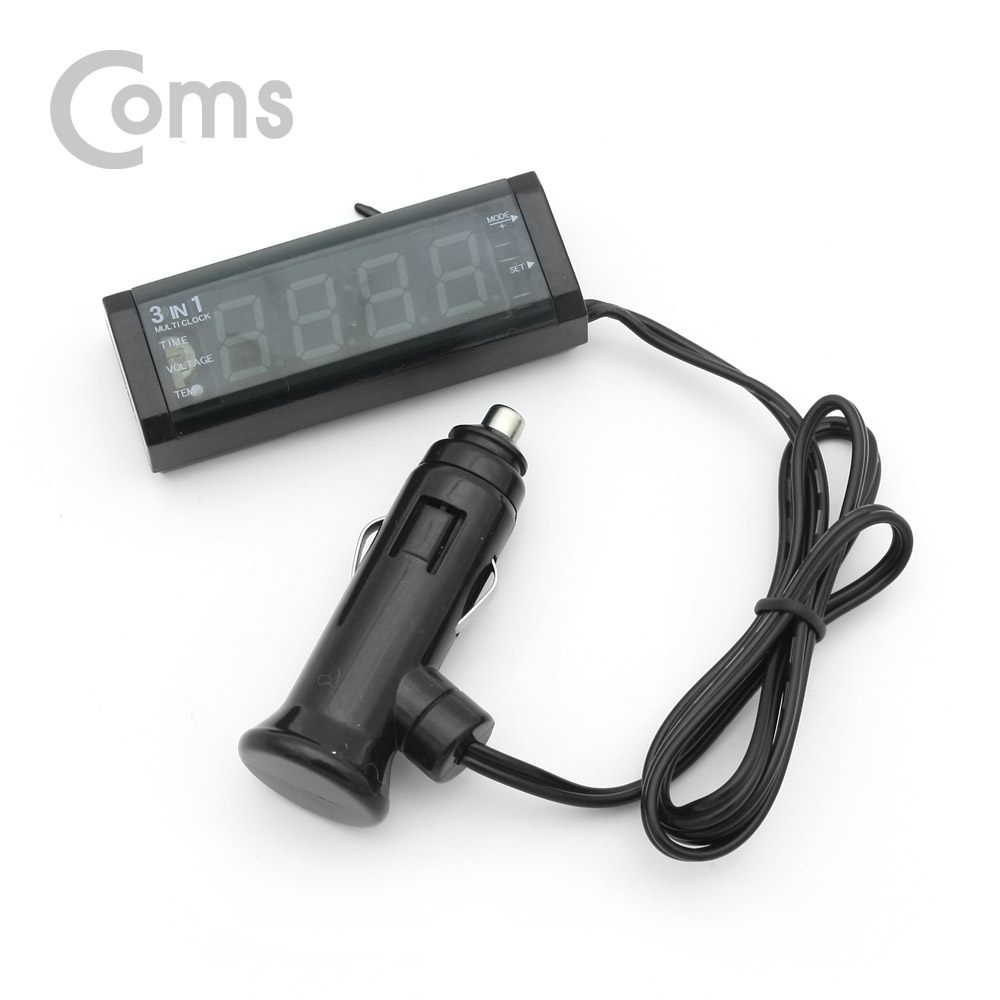 Coms 차량용 시계(전압/온도계)