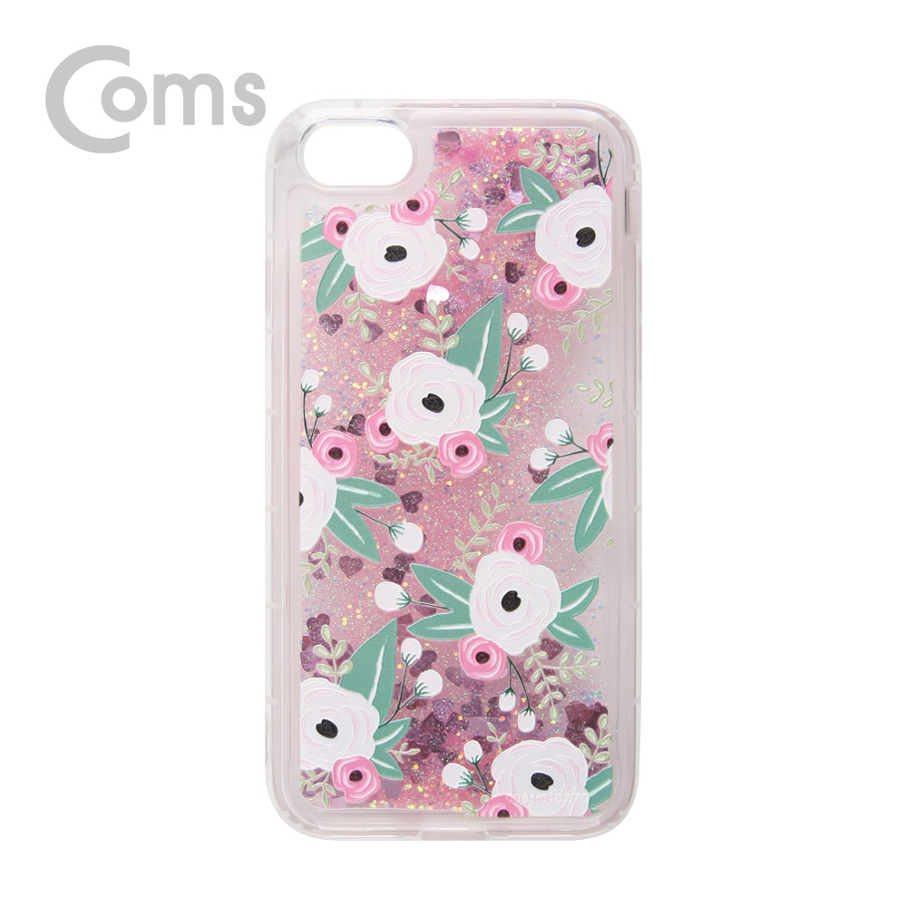 Coms IOS Phone 8Pin (8핀) 7/8 투명 글리터 케이스(플라워/꽃잎)