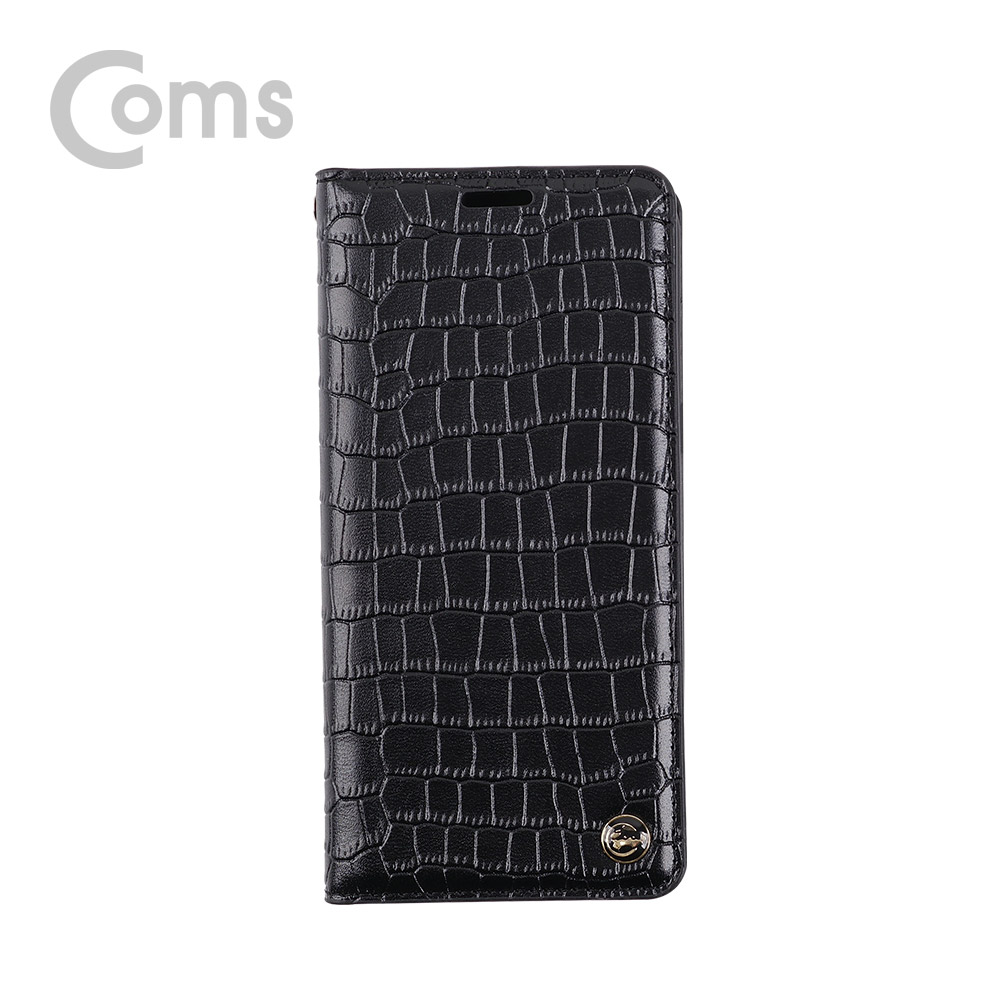 Coms 스마트폰 가죽케이스(폴더지갑) S8/Black/갤럭시