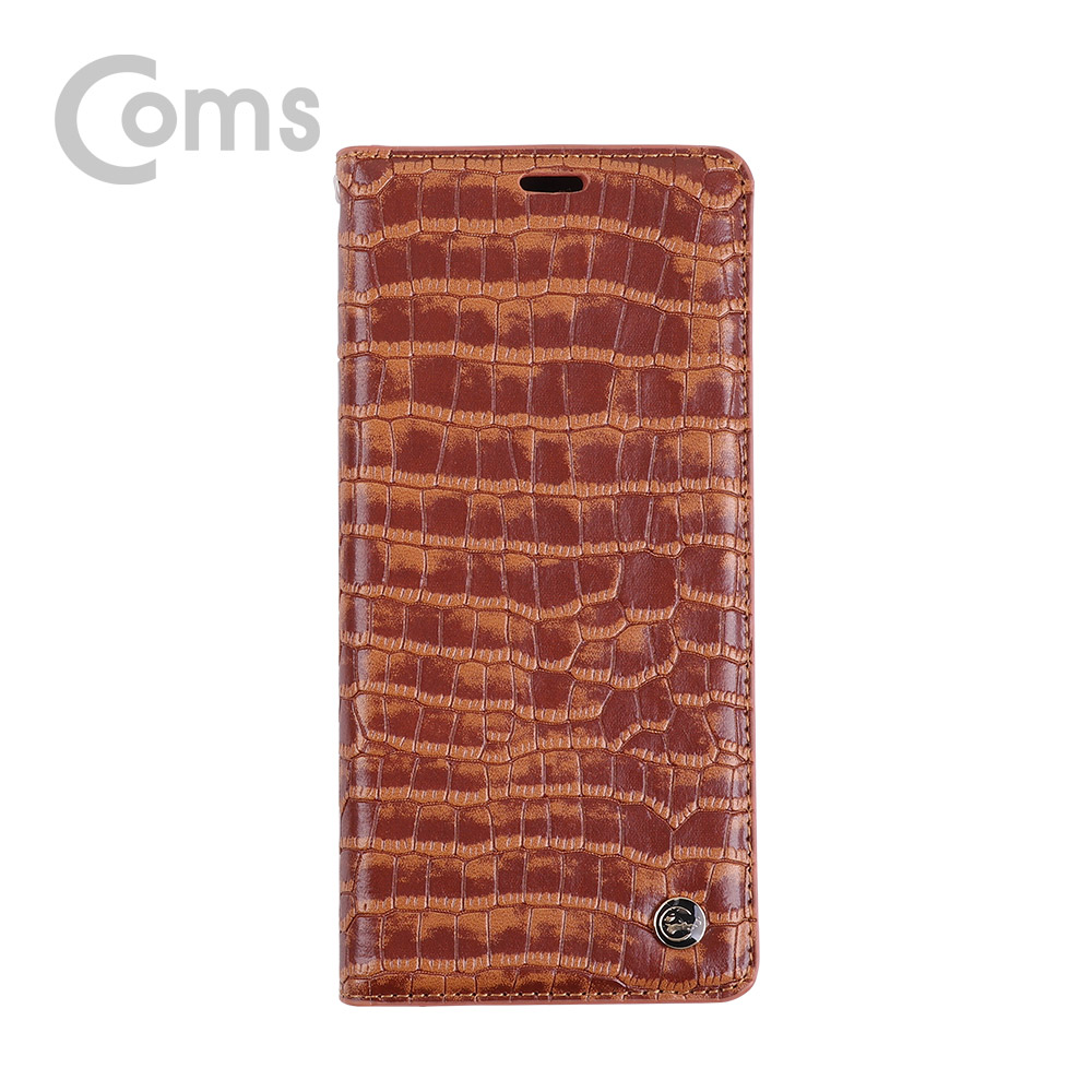 Coms 스마트폰 가죽케이스(폴더지갑) S8 P/Brown/갤럭시