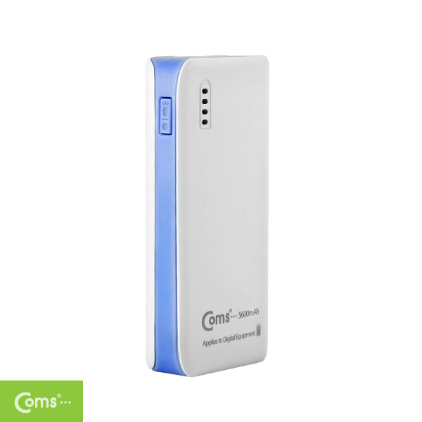 Coms 보조 배터리 / 비상 충전기(5600mAh)삼성 SDI 배터리사용,Micro B/USB충전,Blue