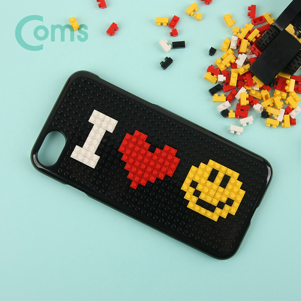 Coms IOS Phone 8Pin (8핀) 7 미니(나노) 블럭 케이스, Black