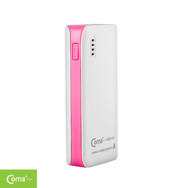 Coms 보조 배터리 / 비상 충전기(5600mAh)삼성 SDI 배터리사용,Micro B/USB충전,Pink